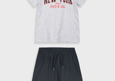 Σετ με τύπωμα για αγόρι | ΜΑΥΡΟ - Energiers - 